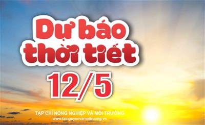 Thời tiết ngày 12/5: Bắc Bộ và Bắc Trung Bộ mát dịu, Tây Nguyên và Nam Bộ chiều tối mưa to
