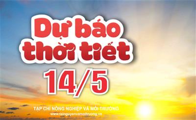 Thời tiết ngày 14/5: Miền Bắc ngày nắng, chiều tối mưa dông, vùng núi cục bộ có nơi mưa to