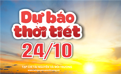 Thời tiết ngày 24/10: Miền Bắc tăng nhiệt, miền Trung mưa lớn