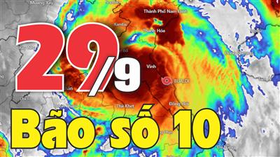 Tin bão trên đất liền: Cơn bão số 10