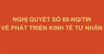 Toàn văn: Nghị quyết số 68-NQ/TW về phát triển kinh tế tư nhân