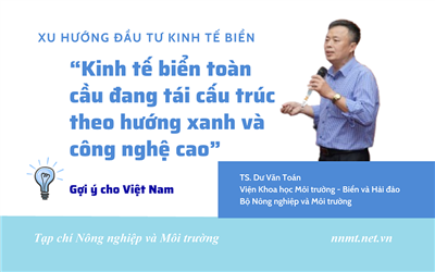 TS. Dư Văn Toán: Kinh tế biển toàn cầu đang tái cấu trúc theo hướng xanh và công nghệ cao