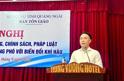 Tuyên truyền chính sách, pháp luật về bảo vệ môi trường và ứng phó với biến đổi khí hậu tại Quảng Ngãi