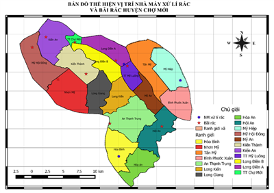 Ứng dụng phần mềm QGIS để quản lý chất thải rắn sinh hoạt ở huyện Chợ Mới, tỉnh An Giang
