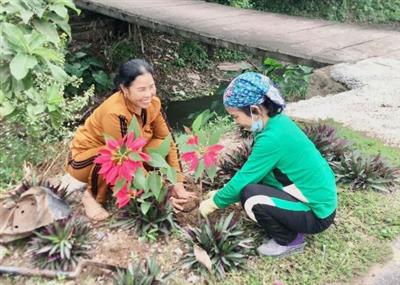 Xã Tân Dân xây dựng môi trường xanh, sạch, đẹp